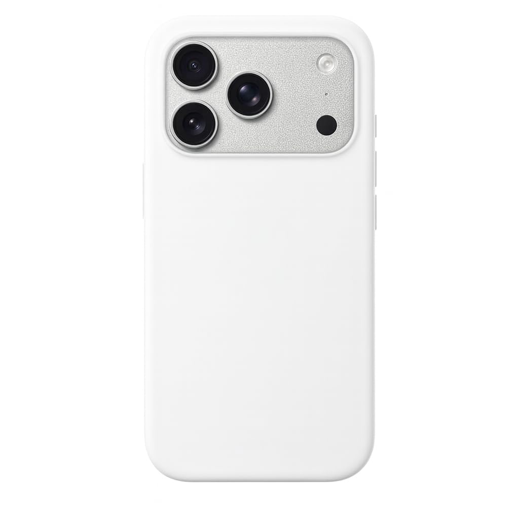 Silicone Case for iPhone 17 Pro Max, Soft-Touch, Shockproof, DustProof, Antiskid Phone Back Cover for Apple iPhone 17 Pro Max (White, iPhone 17 Pro Max)-image-42