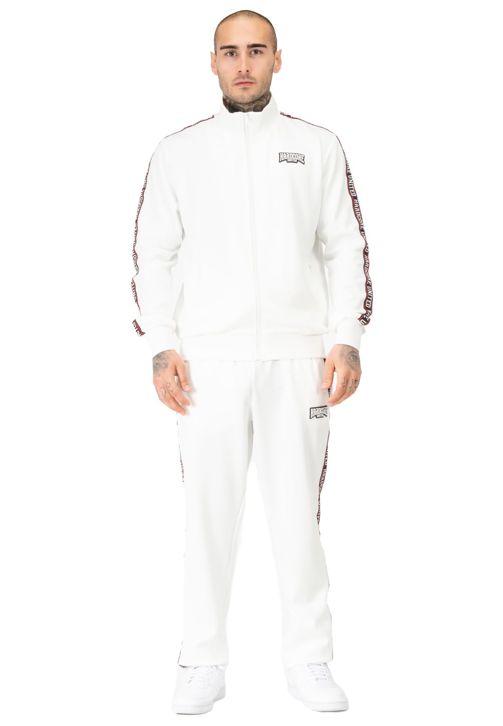Jogging Gentle Core Hardcore United blanc en molleton doux et coupe ajustée - 6
