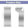 9 Inch Stainless Steel Cake Scraper, Cream Cake Scraper Sided Patterned Edge Stripe Edge Smoother Scraper Cake Smoother Frosting Scraper Cake Decorating Comb for Mousse Butter Cream
