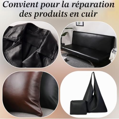 GORGECRAFT Lanières de Cuir Véritable de Mouton Noir 9mX5cm Peau d'agneau Souple de Première Qualité pour Bricolage Artisanat Outillage Atelier Ceintures Bracelets Fabrication de Bijoux Bordures – vue 4