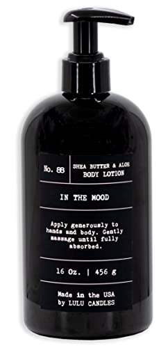 Lulu Candles In The Mood- Musky Amber & Rose, Moisturizing Body Lotion, Soothing Shea Butter & Aloe, Gentle Lotion Nourishes Dry Skin With Moisture, No Paraben, Dye Free, Non-Greasy - 16 Fl. Oz. #TOP12
