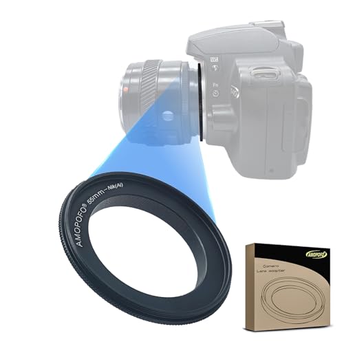 55mm Filter Thread Macro Reverse Mount Adapter Ring, for Nikon D7500 D7100 D7000 D5600 D5200 D500 D90 D810A,D7200, D5500,D750,D810,D5300,D3300,Df, D610 DSLR Cameras