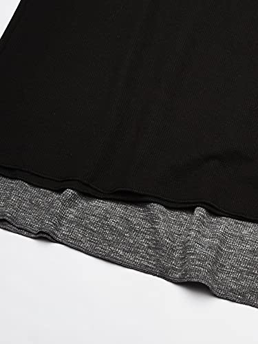 Fruit Of The Loom Women's Micro Waffle Premium Thermal Underwear Tee Shirt, Black/Smoke Heather, Medium #TOP2