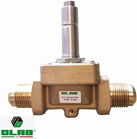 Olab 30110 HVAC Pilot Operated 1/4" SAE Flare dn 6.5 Conn. Solenoid Valve is Designed to be Installed on Refrigeration and A/C Systems refrigerants R134A, R22, R407C, R404A, R507 (240 VAC)