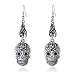 Punk Rock Gothic Jewelry Fashion Vintage Vampire Bat Wire Dangling Skull Earrings for Women Halloween Party Cosplay