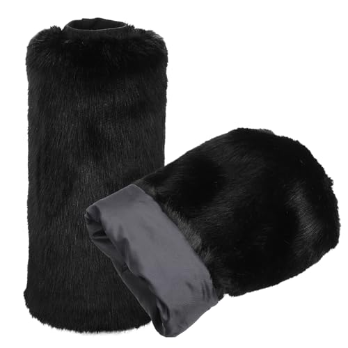 Image of BESPORTBLE Faux Fur Fuzzy Leg Warmers, Furry Boot Covers for Women Warm Fuzzy Boot Cuff Boot Sleeves Leg Warmers for Winter