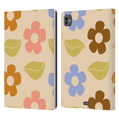 iPad Pro 11 M4 M5 housse rétro vintage flower au café ou en réunion nomade