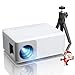 Produktbild AKIYO Mini Beamer, Full HD Beamer Handy für Heimkino, O1 Video Beamer Klein mit Ständer, Trabare Beamer Outdoor, Mini Projektor für iOS, Android, Windows, Kompatibel mit HDMI/Laptop/USB/Fire Stick/PS5