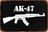 XingFox AK47 Kalashnikov Rifle Game Poster Metallschild 