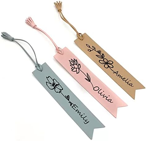 Amazon.com: Leather Handmade Bookmarks for Book Lovers Women and Men ...