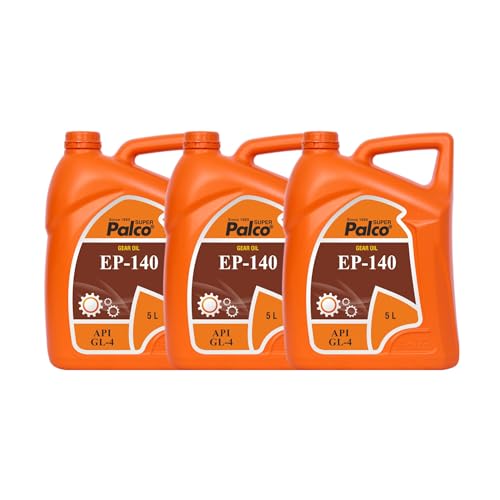Image of PALCO EP 140 Extreme Pressure Gear Oil 5 Litre (Pack 3) | API GL 4 Gear Oil for Cars, Bus & Other Heavy Vehicle High Performance Heavy-Duty for Smooth Transmissions, Superior Protection