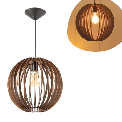 Pendente Luminária De Teto Ursa 22 cm Mdf Ursa Rústico