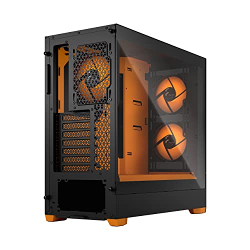 Fractal Design Pop Air Rgb Orange Core Tempered Glass Clear Tint #TOP3