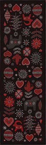 Tischläufer -Julnatt- Schwarz, 35x120 cm (Ekelund)