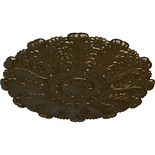 Image of 31 inchOD x 1 1 /2 inchP Durham Ceiling Medallion (Fits Canopies up to 4 1 /4 inch), Hand-Painted Brass