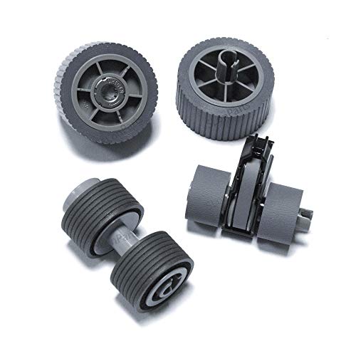 Image of SLON PA03740-K010 PA03740-K011 Pick Roller Set Compatible with Fujitsu Fi-7600 Fi-7700 Fi-7700S Scanner Brake Roller