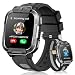 Neue Smartwatch Kinder Videoanruf/GPS/SOS/Schulmodus, Geschenke(Schwarz)