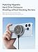 Hagibis Magnetic Cell Phone Cooler Ultrathin Cooling Fan Portable Lightweight Mobile Phone Radiator for iPhone 16 15 Pro Max, MagSafe Series, iPad Pro, Android, Tablet (Grey)