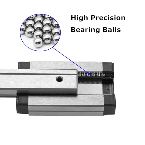 KGTCN 1 Stück Hohe Präzision MGN12H Gleitblock für MGN12 Linearführung Linearschiene