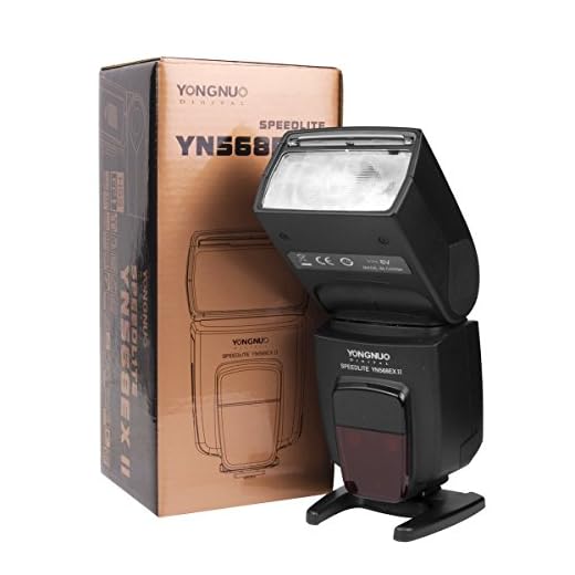 Yongnuo YN-568EX II Blitzgerät für Canon EOS Kamera mit Masterblitzfunktion