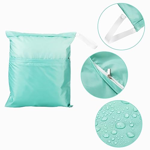 image for Frienda 4 Pieces Wet Dry Bag for Baby Waterproof Reusable Washable Dia