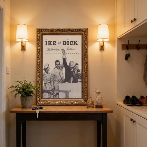 Poster Eisenhower Nixon Toile Vintage Salon et Bureau Style Retro - 5