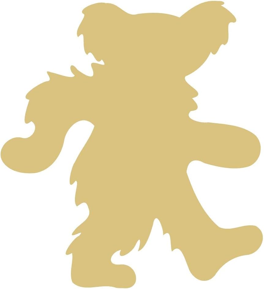 Bear Cutout Unfinished Wood Grizzly Polar Black Brown Ursa Animal MDF Shape Canvas Style 10 (24")