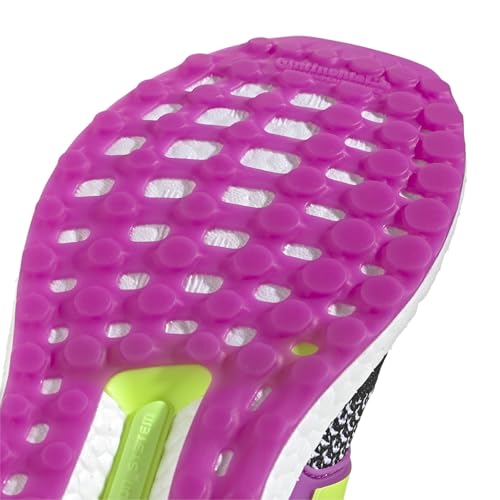 Image of adidas Women's Ultraboost 1.0, White /Lucid Lemon /Purple Burst, 7