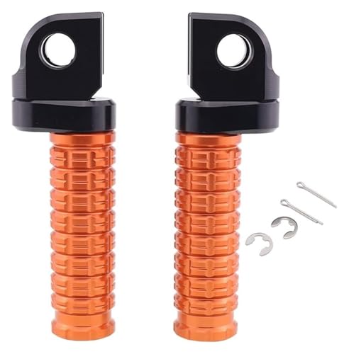 Repose-pieds moto avant orange pour Monkey VFR800F VTR250