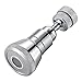 Universal Wasserhahn Strahlregler, Bad Wasserhahn Aufsatz, Schwenkbar Wasserhahn Luftsprudler, 720° Drehbar, mit 4 Schicht Filter, Spritzer Verhindern, für Wasserhähne und Badarmaturen(23 mm Gewinde)