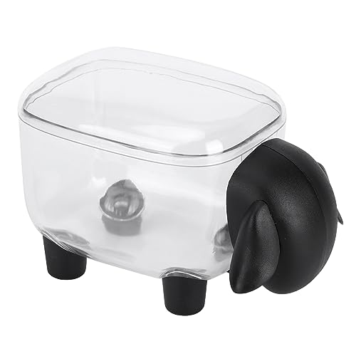 Generic Suporte de bola de cotonete de algodão, dispensador, organizador - estojo quadrado de algodão acrílico - ovelha negra