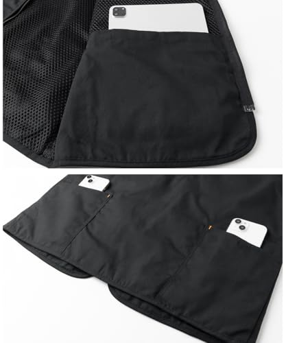Chaleco de trabajo para hombre en verano multibolsillos de carpintero 7