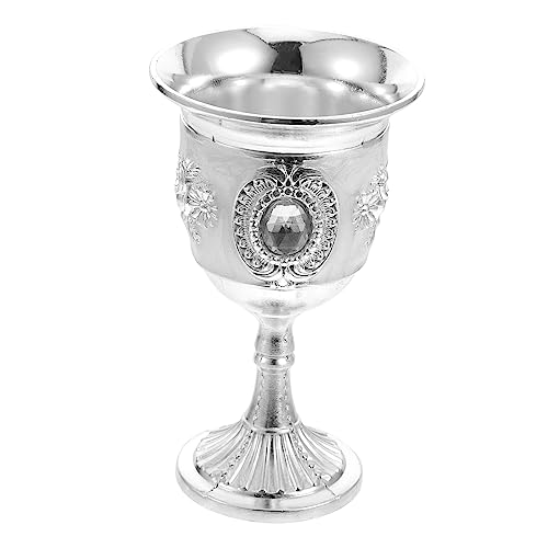 CIYODO Copa Retro Europea De Vino Vaso Decorativo Para Bebidas Cáliz Elegante De Uso Doméstico Adorno Para Bar y Eventos