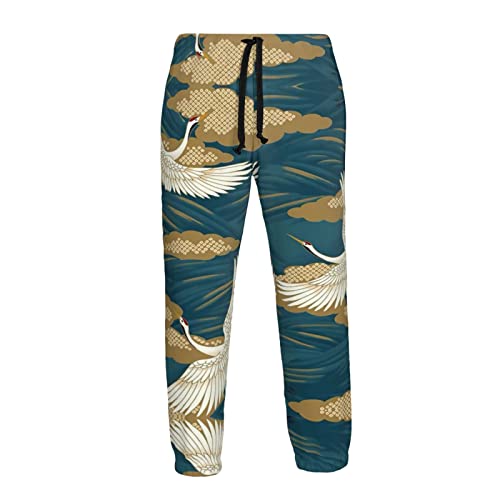 Pantalon de survêtement rétro lion jamaïcain à cordon ajustable