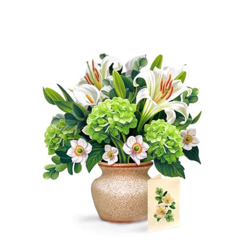Freshcut Paper Ivory & Sage 12" Life-Sized 3D Pop Up Card