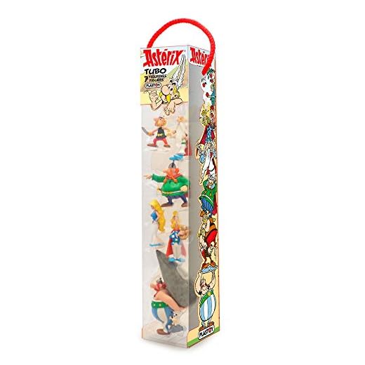 Plastoy SAS PLA60510 - Sammelfiguren, Asterix, Figur Verleihnix der Fischhändler 2 Plastoy SAS PLA70385 - Asterix: Tube Asterix Dorfbewohner, 7 Figuren