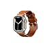 Produktbild BandWerk.- Stockholm Vintage Tan | Lederarmband passend für Apple Watch Ultra & Apple Watch Ultra 2 | für Gehäusegröße 49 mm | Schließe & Adapter in der Farbe Titan | Made in Germany