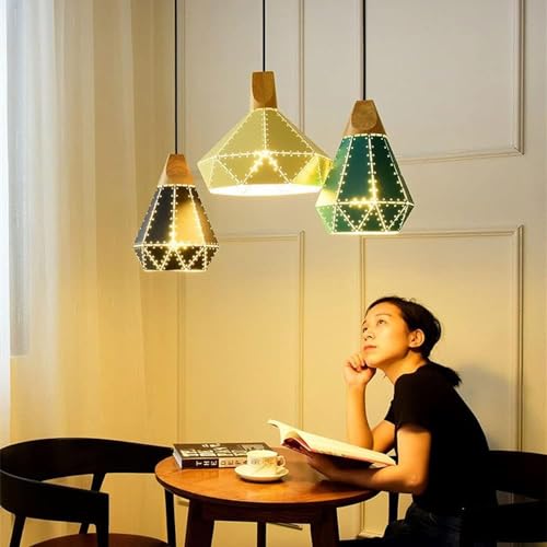 Lampe à suspension de personnalité couleur macaron E27 chic
