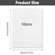 Luckwaii 10 Stück Kunststoffgitter Plastic Canvas Sheets Kunststoff Netzblätter Leinwand Pad Kreuzstich Netzgewebe Knoten Segeltuch Plastic Mesh Canvas Weiß DIY Taschenzubehör 30 * 20cm für Bastel