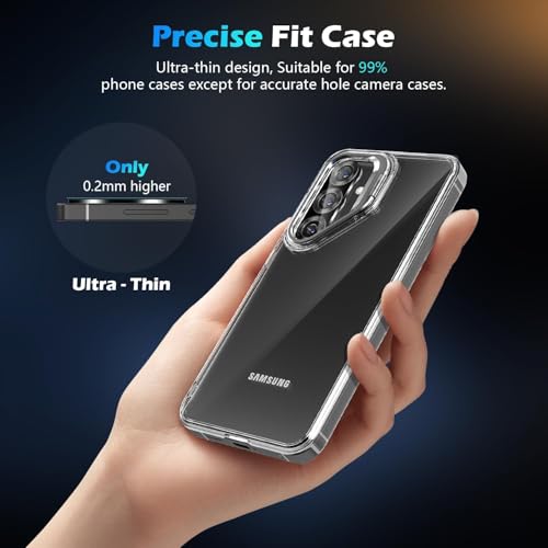 Image of Xmon Back Camera Lens Protector for Samsung Galaxy S25 (1 Pack) Premium Camera Glass Protector Guard, Anti-Scratch, Ultra-Clear, Easy Installation