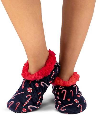 Image of Lazy One Fuzzy Feet Slippers for Women, Cute Fleece-Lined House Slippers, Cute Slipper Socks