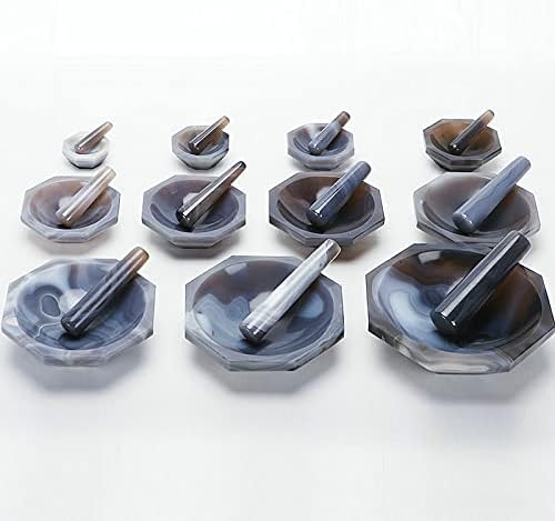 1PCS 150MM High Grade Agate Mortar Laboratory Equipment Natural Agate Mortar Grinding With Grinding Rod