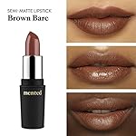 Mented Cosmetics Nude Lipstick for Women, Semi-Matte Long-Lasting Lip Stick, Moisturizing Vegan, Paraben & Cruelty-Free, Enhances All Complexions, Perfect for Everyday Makeup, Brown Bare - Image 2