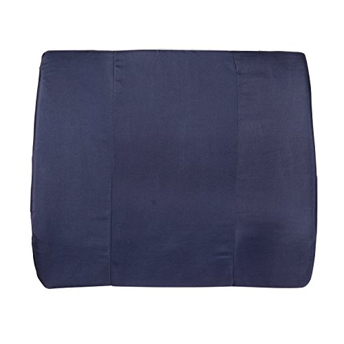 DMI Memory Foam Lumbar Pillow Back Support Cushion with Strap for Better Posture and Easing Back Pain, Navy - Thumbnail 5