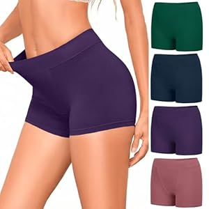 Briyat Boxershorts Damen Baumwolle Unterhosen Damen Baumwoll Unterwäsche Atmungsaktive Frauen Pantys Weich Slip Mehrpack 4er Pack