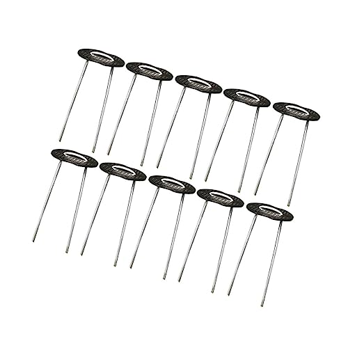 Parliky 50sets Picchetti u Forma Zincati con Rondelle Antiruggine per Ancoraggio Giardino Esterno Fissaggio Teli Tende e Prato Sintetico Accessorio Pratico e Resistente