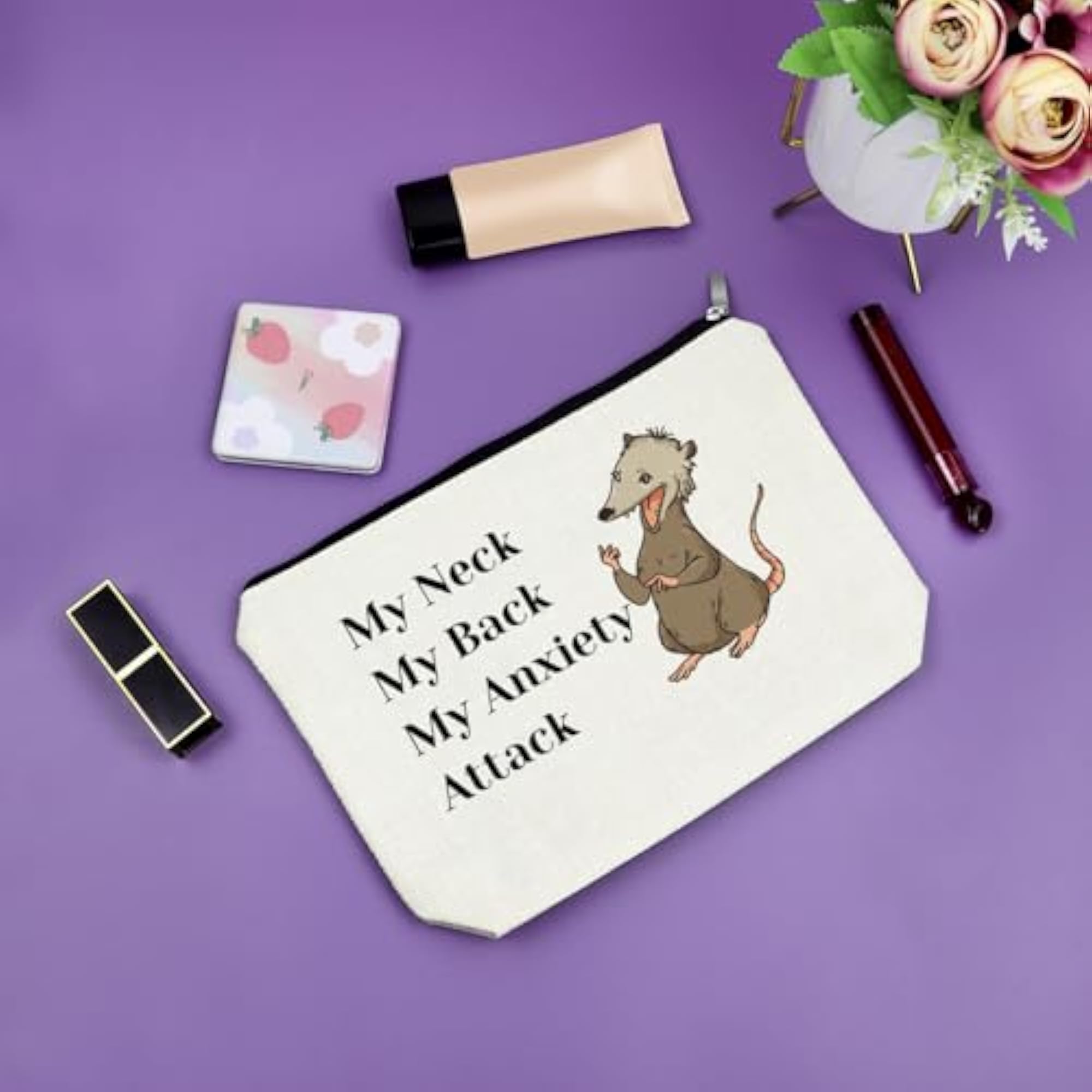 Possum Makeup Bag, Opossum Lover Gift