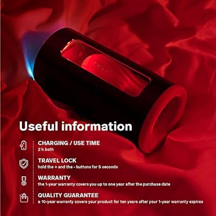 LELO Consola de Placer F1S V2 Juguete Sexual Masculino Impermeable con 4 Niveles de Vibración Únicos (Red)