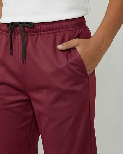Image of Real Essentials 3 Pack: Boys' Athletic Jogger Sweatpants - Kids Teens Youth Active Sports Pants with Pockets (Sizes 5-18)