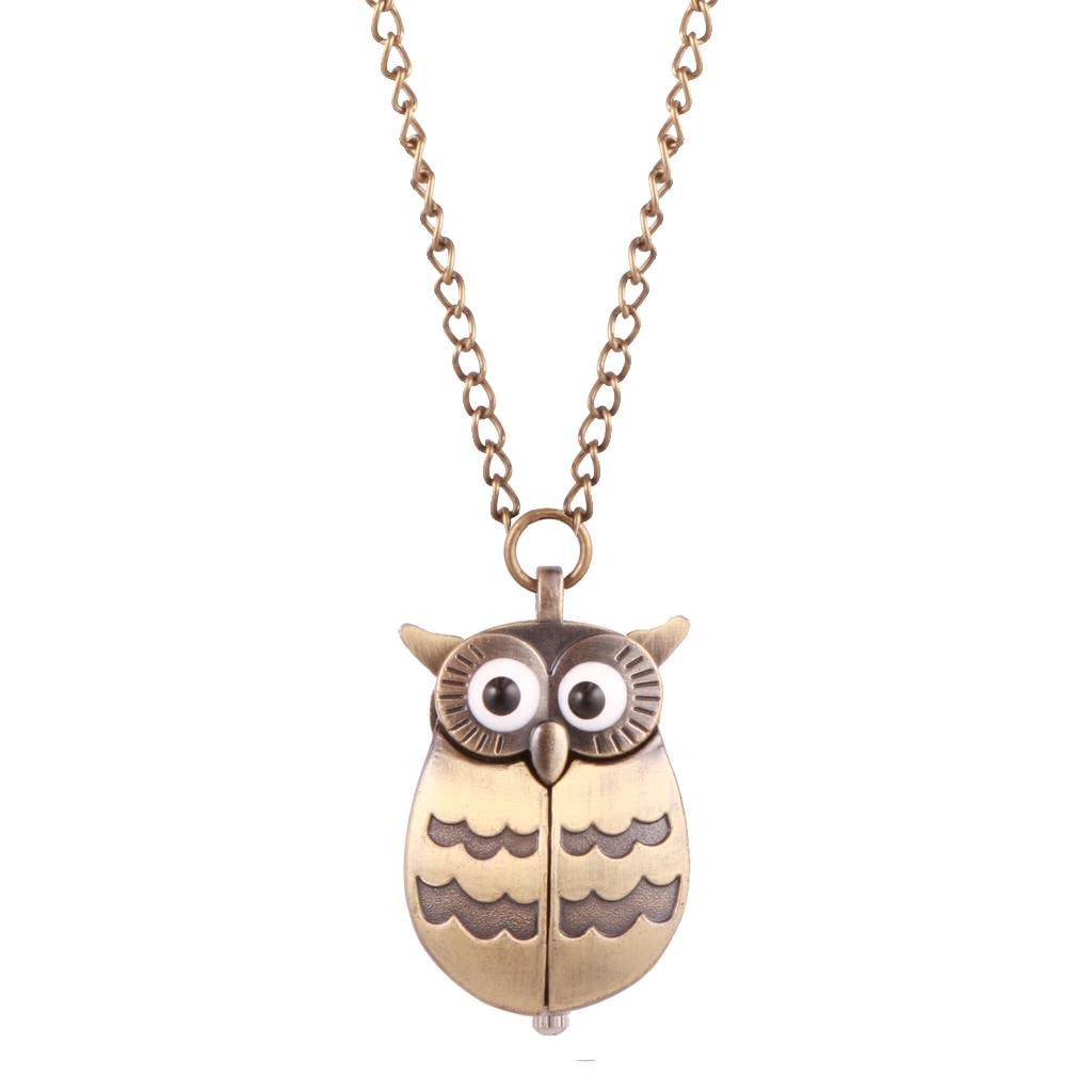 Collar con reloj para mujer con esfera vintage y cadena elegante ajustable 8